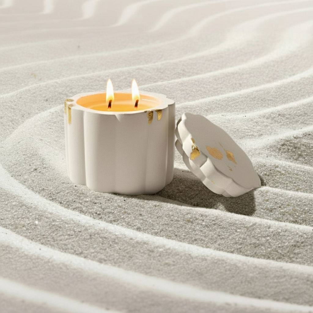 Ceramic Candle with Lid